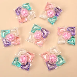 5 in 1 Laundry Detergent Pods with Scent Beads for Machine Wash