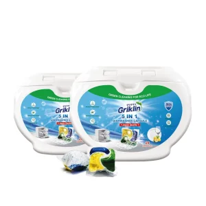 5 in 1 Multi cavity Dishwashing Pods Tableware Cleaning Dishwashing Tablets OEM Removal Dishwashing Powders