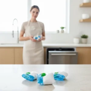 5 in 1Kitchen Cleaning Dishwashing Detergent Pods Disposable Gel Washing Pods