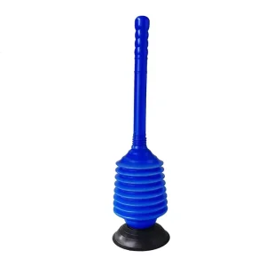 5.1″ Plastic Bellows Accordion Toilet Plunger Drain Cleaner Kitchen Sink Plunger Force Pump Cleaner