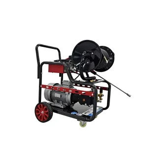 5.5KW 525V 150bar High Pressure Engine Water Jet Sewer Cleaning Machine Electric Drainage Cleaner 30M Hose Reel Flow Rate