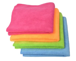 50-Pack Multicolored Microfiber Cleaning Cloth Set for Kitchen Dish Cleaning