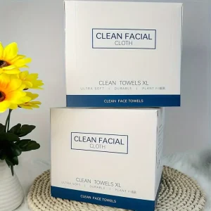 50 Pieces box disposable Cotton Towel Box Thickened Cleansing Towel 10.24*11.81 Inch Makeup Remover Towel
