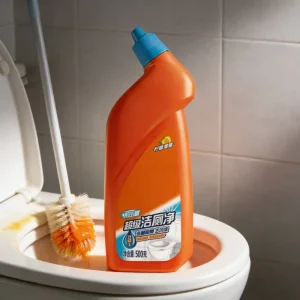 500G Liquid Bent Nozzle Toilet Cleaner Eco-Friendly Precise Application Fast Penetration Dirt Dissolving Surface-Safe