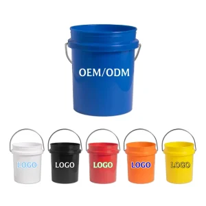 500ML Round PP Plastic Candy Bucket Recyclable Food Grade with Handle Custom Packaging Paint Toy Snack Storage