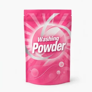 500g 1kg 2kg Custom Printed Three-Side Seal Stand-Up Laundry Detergent Ziplock Pouch Laminated PE