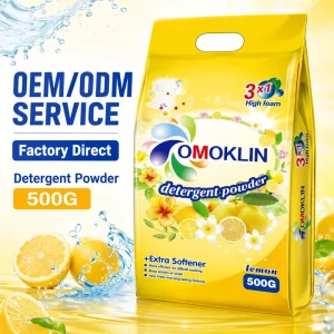 500g OEM All Purpose Clothes Laundry Detergent Washing Powder Soap for Hand Wash From China Factory