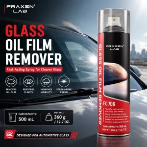 500mL Automotive Glass Oil Film Remover Spray and Windshield Cleaner for Road Film and Wiper Residue