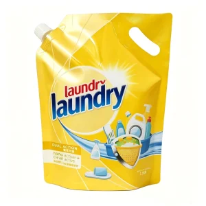 500ml 750ml 1000ml Laminated Liquid Laundry Detergent Soap Bag Custom Printed Plastic Stand-up Spouted Pouch