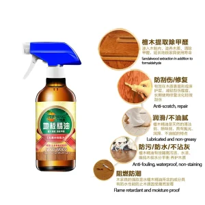 500ml Essential Oil Wood Floor Polish Waxing Liquid Cleaner