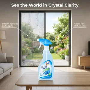 500ml Glass Cleaner Spray Streak Free Window Brightener Private Label