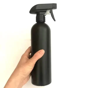 500ml HDPE Black Matte Fine Mist Spray Hand Sanitizer Liquid Soap & Skin Care Serum Refillable Plastic Trigger Bottles