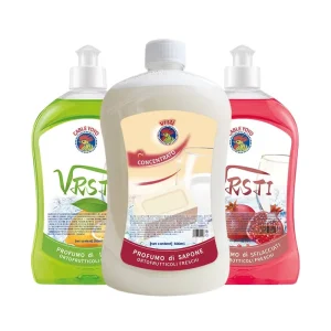 500ml Lemon Lime Scented Dishwashing Liquid Kitchen Dish Soap Stain Grease Removing Cleaning Solution Easy Rinse Gentle