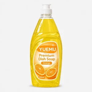 500ml Orange Citrus Dishwashing Liquid Tough Grease Remover Private Label OEM Kitchen Dish Soap Detergent