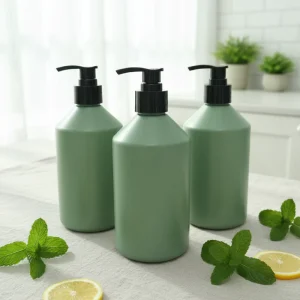 500ml Screen Printing Cosmetic Packaging Hand Sanitizer & Shampoo Dispenser Bottle with Pump Sprayer for Lotion Use