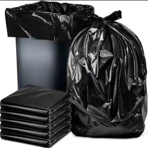 50L 80L 100L 120L 240L Heavy Duty Black Plastic Trash Bags Contractor Bin Liners
