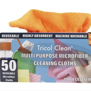 50PK Reusable Microfiber Edgeless Cleaning Cloth Cleaning Rags Absorbent Microfiber Wipes for Housekeeping Car Cleaning