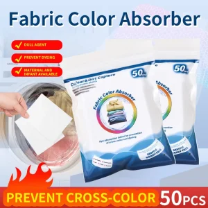 50pcs One Bag Factory Laundry Sheets Colors Laundry Dye Grabber Sheets Color Anti Dyed Dye Catcher Sheet Color Absorber