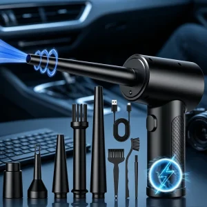 51000RPM Portable Handheld Cordless Electric Air Duster Blower Gun