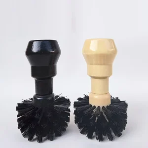 51mm 54mm 58mm 360 Degree Round Espresso Machine Group Head Cleaning Brush Wooden Handle Coffee Portafilter Cleaner Tool