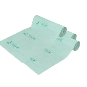 55 Gallon Extra Thick Puncture Resistant PBAT PLA Hot Stamping Compostable Trash Liner for Exhibition Halls