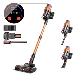 550W BLDC Cordless Handheld Stick Vacuum Cleaner with Strong Suction and Rechargeable Battery