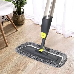 560ml Rectangular Refillable Cloth Spray Mop with 3-Section Aluminum Pole