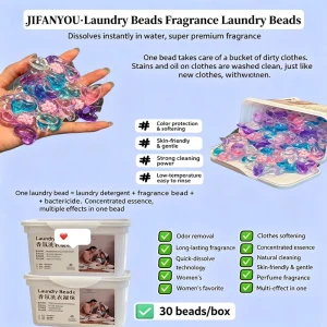 5D Fragrance Laundry Gel Beads Deep Cleaning Long-Lasting Fragrance Clothing Care