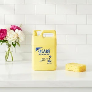 5KG Eco Friendly Lemon Scented Catering Kitchen Liquid Disposable Dishwashing Detergent 5%-15% Active Ingredients Strong