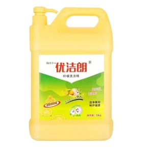 5kg High Concentration Lemon Scented Eco Friendly Liquid Disposable Kitchen Bathroom Dishwashing Detergent for