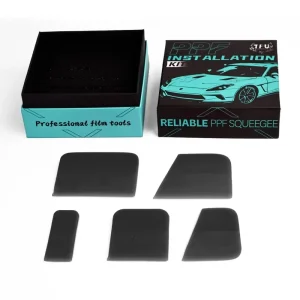5pcs PPF Squeegee Kit Gift Box Anti Scratch Vinyl Wrap Car Film Tinting Scraper and Glass Cleaning Tools