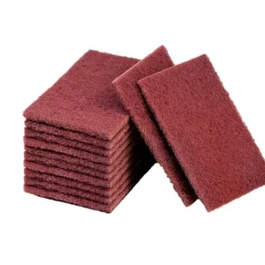 6*9 Inch 7447 Non-Woven Maroon Scouring Pad Sanding Sponge