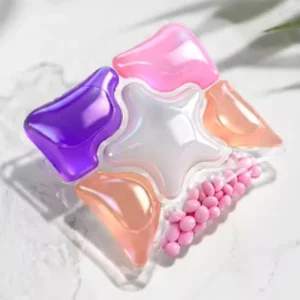 6-Chamber Fragrance Disposable Laundry Gel Pods for Apparel Washing Machines Detergent