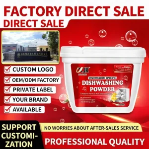 600g Eco Friendly Dishwashing Powder Deep Clean Heavy Oil Stains for Kitchen Tableware