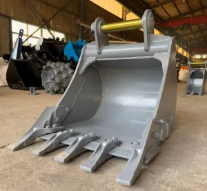 600mm Standard Digging Bucket with Bolt on Teeth and Side Cutters for Case 580N Backhoe Loader