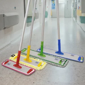 60CM Hospital-Grade Microfiber Flat Mop for Separate-Area Cleaning