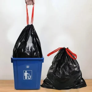 60L 90L 120L 160L 240L PE Recyclable Disposable Trash Bags with Valve and Screen Printing