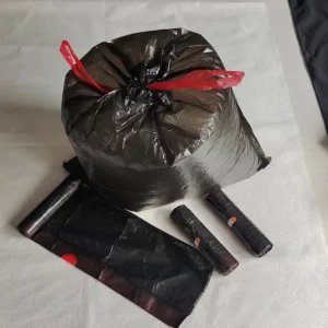 60L 90L 120L 160L 240L PE Recyclable Trash Bags with Valve and Screen Printing