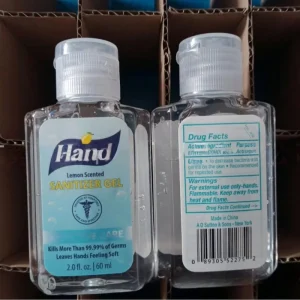60ml Octagonal Bottle Hand Sanitizer Quick drying Disinfection Hand free Alcohol Transparent Hand Sanitizer
