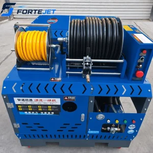 64L/min 500L Tank Sewer Jetter Machine 200bar Twin-Cylinder High Pressure Remote Jetter for Large Drains
