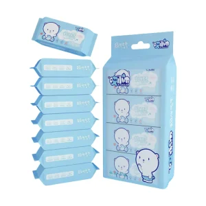 64pcs Portable Mini Eco Friendly Non Woven Disposable Travel Size 15x20cm Cleansing Wipes Adult Use OEM Brand Special Extraction