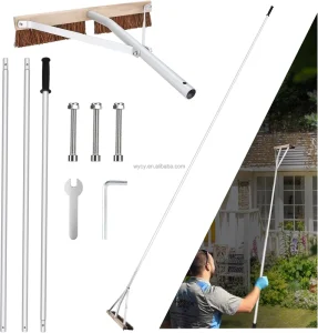 6M Adjustable Roof Rake & Shovel Aluminum 6061 Telescopic Pole TPE Handle Multi purpose Snow Removal Tool for Home