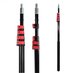 6m Telescopic Aluminum Extension Pole 5 Section Extendable Eco Friendly Disposable Cleaning Pole for Window Cleaning Garden High