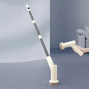 7 in 1 Cordless Electric Cleaning Brush Multifunction Bathroom Tile Floor Scrubber with Telescopic Extension Cleaning Tool