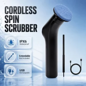 7 in 1 Extendable Handle Electric Cleaning Brush Floor Wall Waterproof 2000mAh Battery Multi Brush Head Cleaning Brush