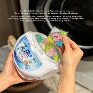 7-in-1 Laundry Gel Beads Long-Lasting Fragrance Concentrated Stain Removal
