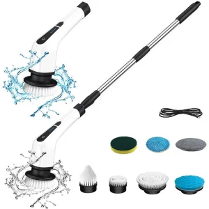 7-in-1 or 9-in-1 Household Electric Spin Scrubber Cleaning Brush