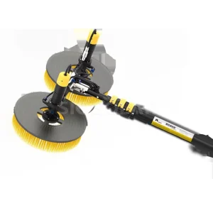 7.5m 5m Whole Set Telescopic Pole Solar Panel Cleaner With Two Brush