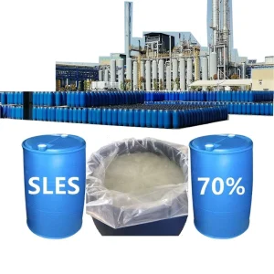 70% 30% Sodium Dodecyl Ether Sulfate Raw Material for Cleaning Cosmetics Detergents SLES AES