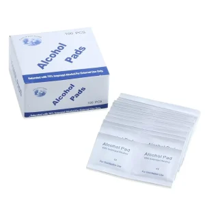 70%/75% Alcohol-Free Medical Wipes 100pcs 3x6cm Customizable Alcohol Swabs and Pads